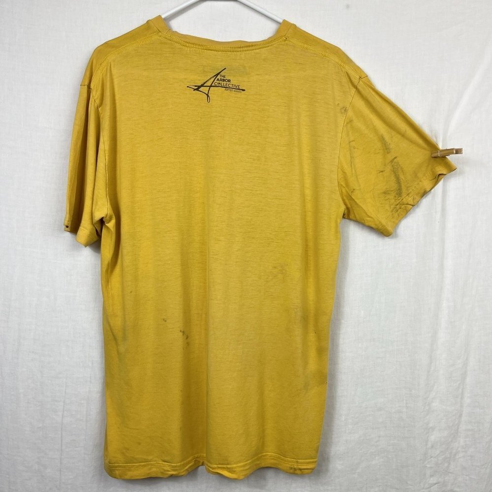Arbor Thrashed Organic Cotton Bamboo Graphic Tshirt Mens L Skater Grunge Patina - Picture 5 of 9